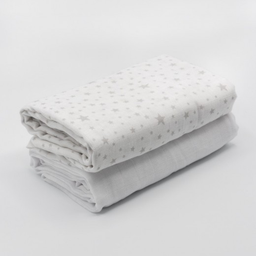 Set of 2 Muslin Swaddles