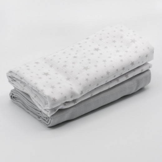 Set of 2 Muslin Swaddles