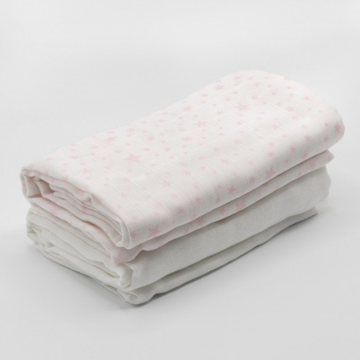 Set of 2 Muslin Swaddles