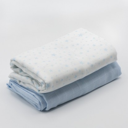 Set of 2 Muslin Swaddles