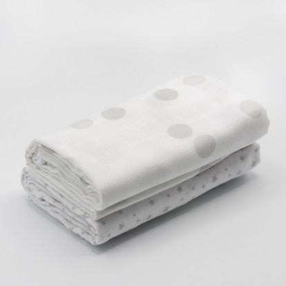 Mantas de musselina - 2Un.