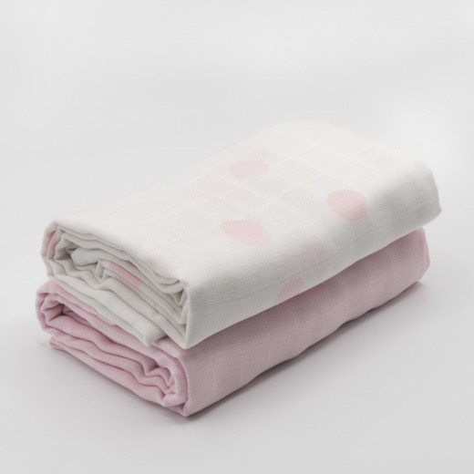 Set of 2 Muslin Swaddles