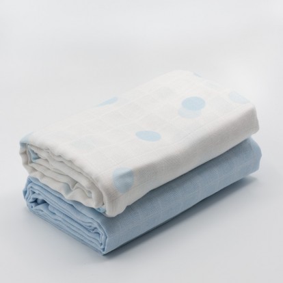 Set of 2 Muslin Swaddles