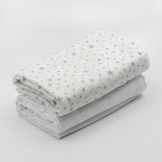 Set of 2 Muslin Swaddles