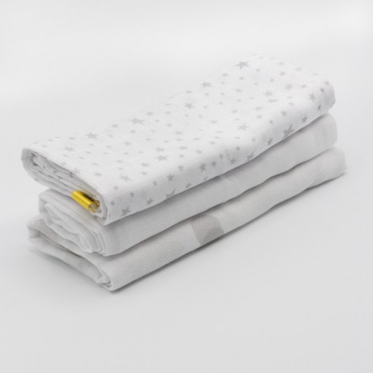 Set of 3 Muslin Cloths