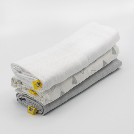 Set of 3 Muslin Cloths