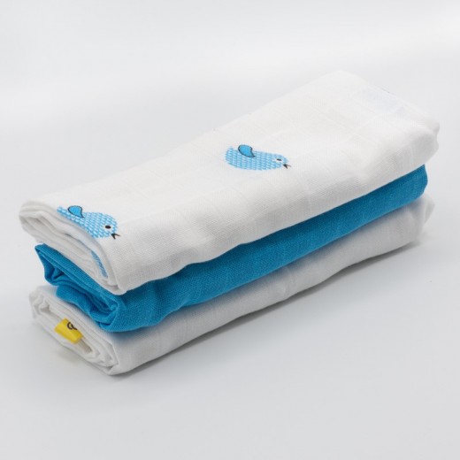 Set of 3 Muslin Cloths