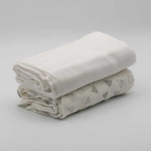Set of 2 Muslin Swaddles