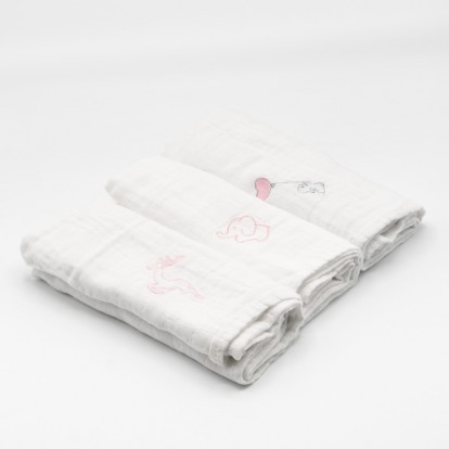 Set of 3 Muslin Cloths