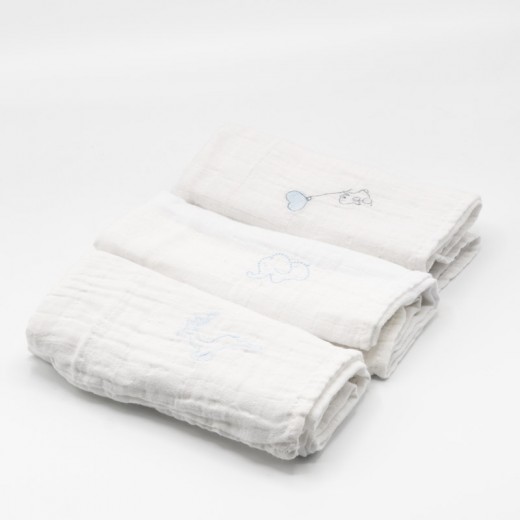 Fraldas de musselina - 3Un.