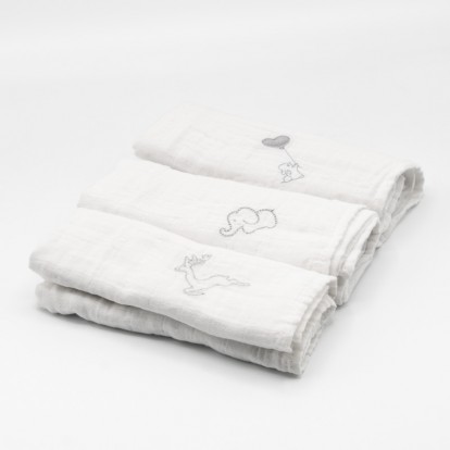 Set of 3 Muslin Cloths