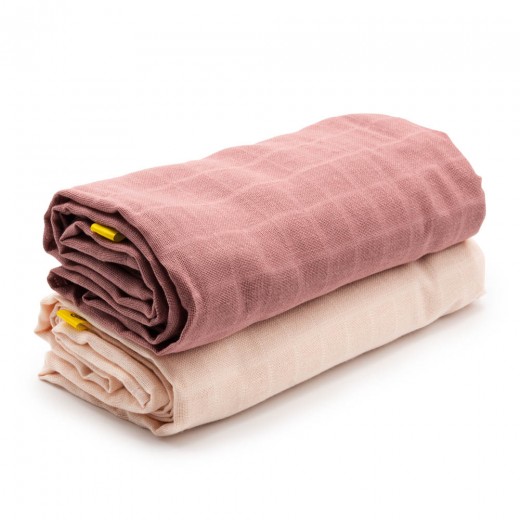 Set of 2 Muslin Swaddles