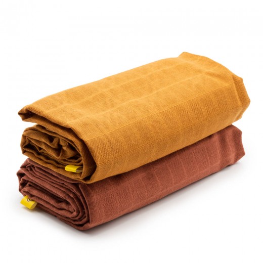 Set of 2 Muslin Swaddles