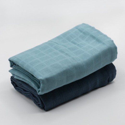 Set of 2 Muslin Swaddles