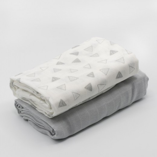 Set of 2 Muslin Swaddles