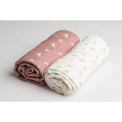 Muslin Swaddles - 2 uni....